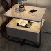 Smart Bedside Cabinet Iron Minimalistic Modern Luxurious Rock Panel Solid Wood Wireless Charging Smart Bedside Cabinet Iron Minimalistic Modern Luxurious Rock Panel Solid Wood Wireless Charging