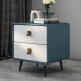 Light Luxury Wooden Bedside Cabinet Simple Modern Home Bedroom Italian Style Storage Cabinet with Leather Light Luxury Wooden Bedside Cabinet Simple Modern Home Bedroom Italian Style Storage Cabinet with Leather