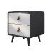 Light Luxury Wooden Bedside Cabinet Simple Modern Home Bedroom Italian Style Storage Cabinet with Leather Light Luxury Wooden Bedside Cabinet Simple Modern Home Bedroom Italian Style Storage Cabinet with Leather