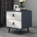 Light Luxury Wooden Bedside Cabinet Simple Modern Home Bedroom Italian Style Storage Cabinet with Leather Light Luxury Wooden Bedside Cabinet Simple Modern Home Bedroom Italian Style Storage Cabinet with Leather