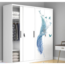 Iron Closet Simple Steel Bedroom Kids Cartoon Wardrobe Balcony Storage Eco Organizer Iron Closet Simple Steel Bedroom Kids Cartoon Wardrobe Balcony Storage Eco Organizer