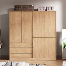 Nordic Sliding Door Wardrobe Bedroom Home Modern Minimalistic Japanese Style Storage Small Home Nordic Sliding Door Wardrobe Bedroom Home Modern Minimalistic Japanese Style Storage Small Home