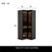 Modern Luxury Custom Glass Wardrobe for Small Bedroom Modern Luxury Custom Glass Wardrobe for Small Bedroom