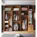 BuiltIn Wardrobe for Bedroom Glass Door Customized Solid Wood