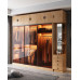 BuiltIn Wardrobe for Bedroom Glass Door Customized Solid Wood