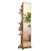 Full Body Mirror Bedroom Rotatable Wooden Hanger Mirror