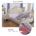 European 180cm Bedroom Suite Furniture Solid Wood Double Carved Floral Bed Princess Bed Marriage Bed