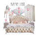 European 180cm Bedroom Suite Furniture Solid Wood Double Carved Floral Bed Princess Bed Marriage Bed