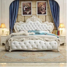 American Solid Wood Double Bed Master Bedroom Marriage Bed Home Storage Princess Bed Bedroom Set Furniture