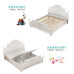 Korean Double Bed Set Modern Simplicity Economic High Box Bed Country Wooden Princess Bedroom