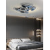 Italian Emide Style Ceiling Lamp Modern Designer Showroom Dining Room Bedroom Pebble Silver Light Italian Emide Style Ceiling Lamp Modern Designer Showroom Dining Room Bedroom Pebble Silver Light