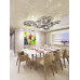 Italian Emide Style Ceiling Lamp Modern Designer Showroom Dining Room Bedroom Pebble Silver Light Italian Emide Style Ceiling Lamp Modern Designer Showroom Dining Room Bedroom Pebble Silver Light