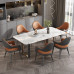 Italian Luxury Dining Chair Home Comfort Table Chair Nordic Hotel Restaurant Relaxation Negotiation Chair Leather Upholstered Host Chair Italian Luxury Dining Chair Home Comfort Table Chair Nordic Hotel Restaurant Relaxation Negotiation Chair Leather Upholstered Host Chair
