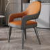 Italian Luxury Dining Chair Home Comfort Table Chair Nordic Hotel Restaurant Relaxation Negotiation Chair Leather Upholstered Host Chair Italian Luxury Dining Chair Home Comfort Table Chair Nordic Hotel Restaurant Relaxation Negotiation Chair Leather Upholstered Host Chair