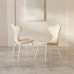 Modern Minimalist White Leather Dining Chairs Modern Minimalist White Leather Dining Chairs
