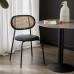 Nordic Woven Dining Chair Wooden Armrest Cafe Lounge Conference Chair Nordic Woven Dining Chair Wooden Armrest Cafe Lounge Conference Chair