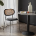 Nordic Woven Dining Chair Wooden Armrest Cafe Lounge Conference Chair Nordic Woven Dining Chair Wooden Armrest Cafe Lounge Conference Chair