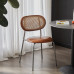 Nordic Woven Dining Chair Wooden Armrest Cafe Lounge Conference Chair Nordic Woven Dining Chair Wooden Armrest Cafe Lounge Conference Chair