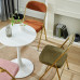 Vintage Faux Fur Home Photo Backrest Dining Chair