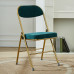 Vintage Faux Fur Home Photo Backrest Dining Chair