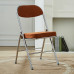 Vintage Faux Fur Home Photo Backrest Dining Chair