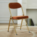 Vintage Faux Fur Home Photo Backrest Dining Chair
