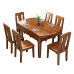 Oak Wood Dining Table Set Oak Wood Dining Table Set