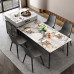 Nordic Rock Table Italian Light Luxury Island Table Integrated Modern Minimalist Small Home Dining Table Set Nordic Rock Table Italian Light Luxury Island Table Integrated Modern Minimalist Small Home Dining Table Set