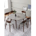 Scandinavian Extendable Foldable Dining Set
