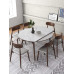 Scandinavian Extendable Foldable Dining Set