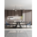 Italian imported rock table dining set modern luxury foldable for home small space