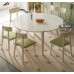 Creamy Monolithic Telescopic Round Dining Table for Small Spaces Creamy Monolithic Telescopic Round Dining Table for Small Spaces