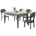 Colorful Stone Foldable Glass Dining Table Colorful Stone Foldable Glass Dining Table