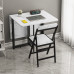 Foldable Multifunctional Rectangular Dining Table for Small Households