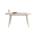 Modern Minimal Luxury Creamy Folding Circular Dining Table