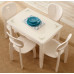 Small-Sized Dining Table And Chairs Combination Foldable