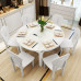 Household Dining Tables And Chairs Modern Simple Style Tempered Glass Household Dining Tables And Chairs Modern Simple Style Tempered Glass