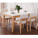 Willow Wood Dining Table And Chairs Combination