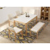 Willow Wood Dining Table And Chairs Combination