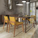 Simple Modern Nordic Dining Table Small Size 6 People Dining Table