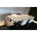 Solid Wood And Marble Table Rectangular Dining Table