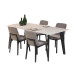 Nordic Marble Solid Wood Dining Table And Chair