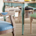 Solid Wood Dining Table And Chairs Combination Style 2
