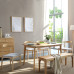 Solid Wood Dining Table And Chairs Combination Style 1