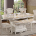 Foldable Marble Dining Table And Chair Combination