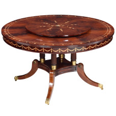 British Furniture Classical Pearl Table Chair Dining Set