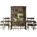 American Classic Solid Oak Dining Living Furniture Set