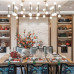 Modern Luxury Chinese Style Dining Table and Chairs Set Sample Room Living Room Rectangular Solid Wood One Table Six Chairs Furniture Customization