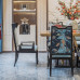 Modern Luxury Chinese Style Dining Table and Chairs Set Sample Room Living Room Rectangular Solid Wood One Table Six Chairs Furniture Customization
