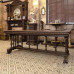 Vintage Carved Floral Dining Table Set